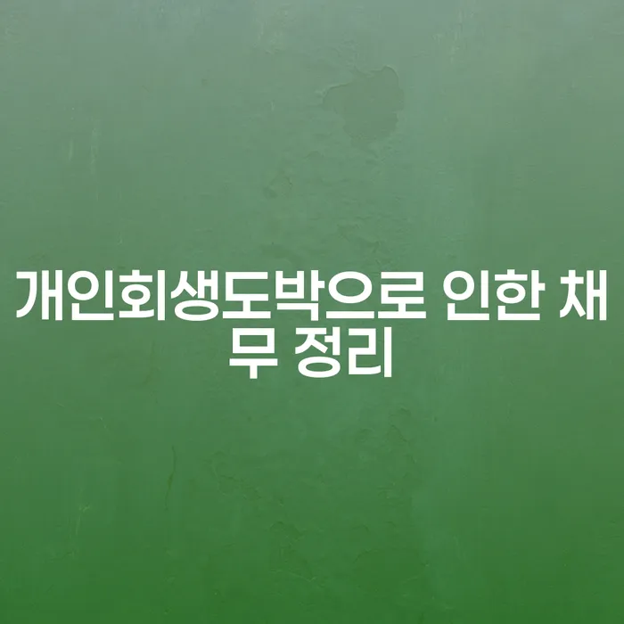 채무자회생법 개인파산 알아보는 꿀 팁!
