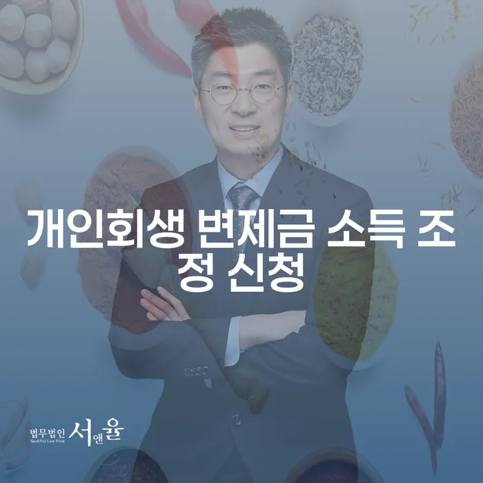 개인회생 변제금 소득 조정 신청, 어떻게 해야 할까요?