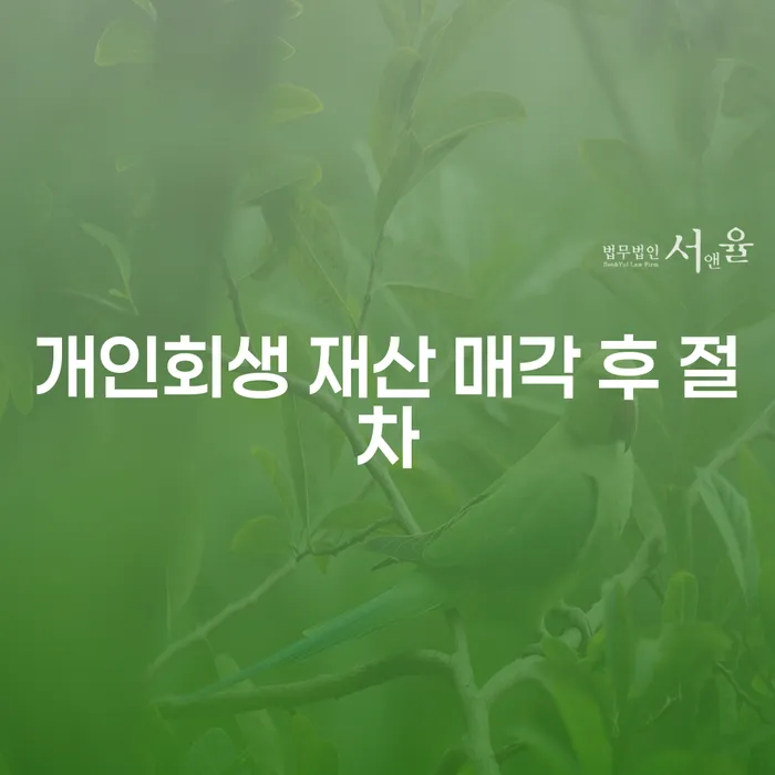 개인회생 신청 후 재산 매각, 어떤 절차가 필요할까요?