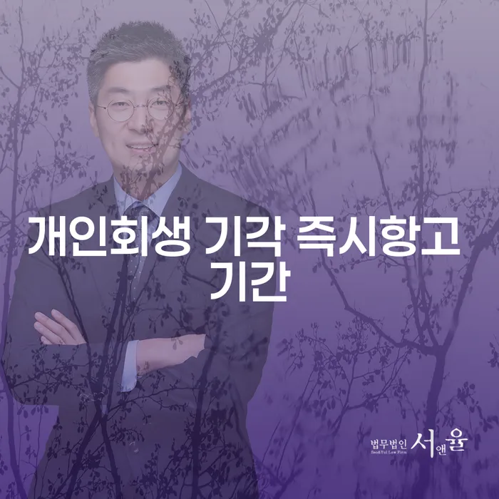 개인회생 기각 시 즉시항고 기간은 얼마나 걸릴까요?
